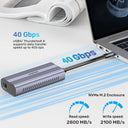 SolidForce Reefer Pro USB 40Gbps to M.2 SSD (PCIe/NVMe) Enclosure