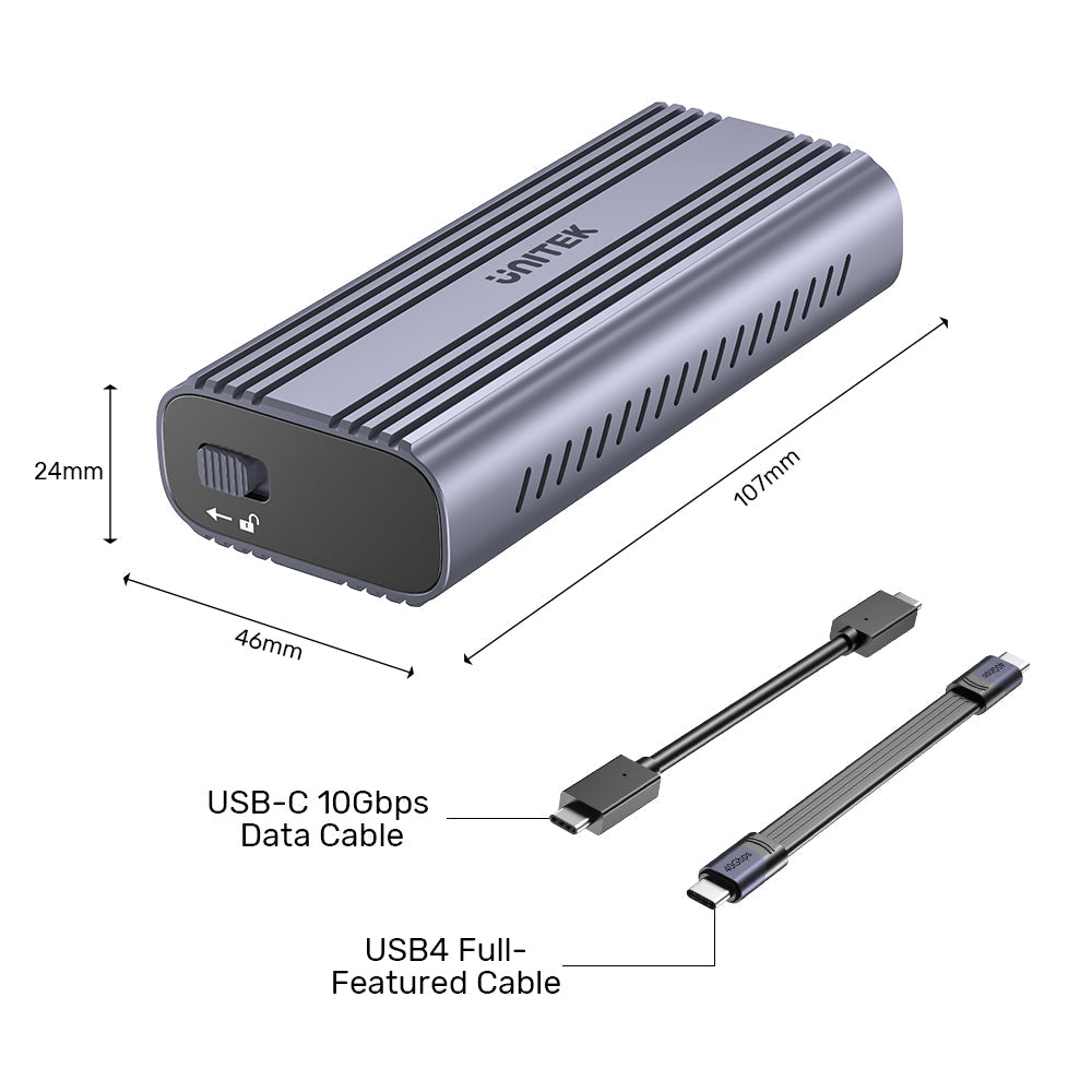 SolidForce Reefer Pro USB 40Gbps to M.2 SSD (PCIe/NVMe) Enclosure