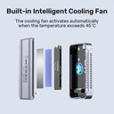 SolidForce Reefer TurboCool USB4 40Gbps M.2 SSD Enclosure with Cooling Fan