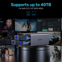 2 Bay USB-C RAID External Hard Drive Enclosure