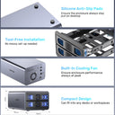 2 Bay USB-C RAID External Hard Drive Enclosure