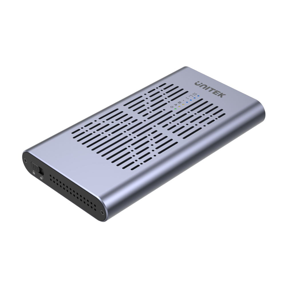 SolidForce USB-C to PCIe/NVMe M.2 SSD 20Gbps Dual Bay Enclosure with Offline Clone