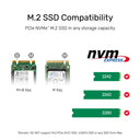 SolidForce USB-C to PCIe/NVMe M.2 SSD 20Gbps Dual Bay Enclosure with Offline Clone