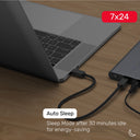 SolidForce USB-C to PCIe/NVMe M.2 SSD 20Gbps Dual Bay Enclosure with Offline Clone