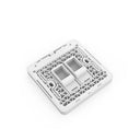 Dual RJ45 Ethernet Wall Plate