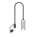 Hybrid USB-C/ USB-A to 2.5G Gigabit Ethernet Adapter