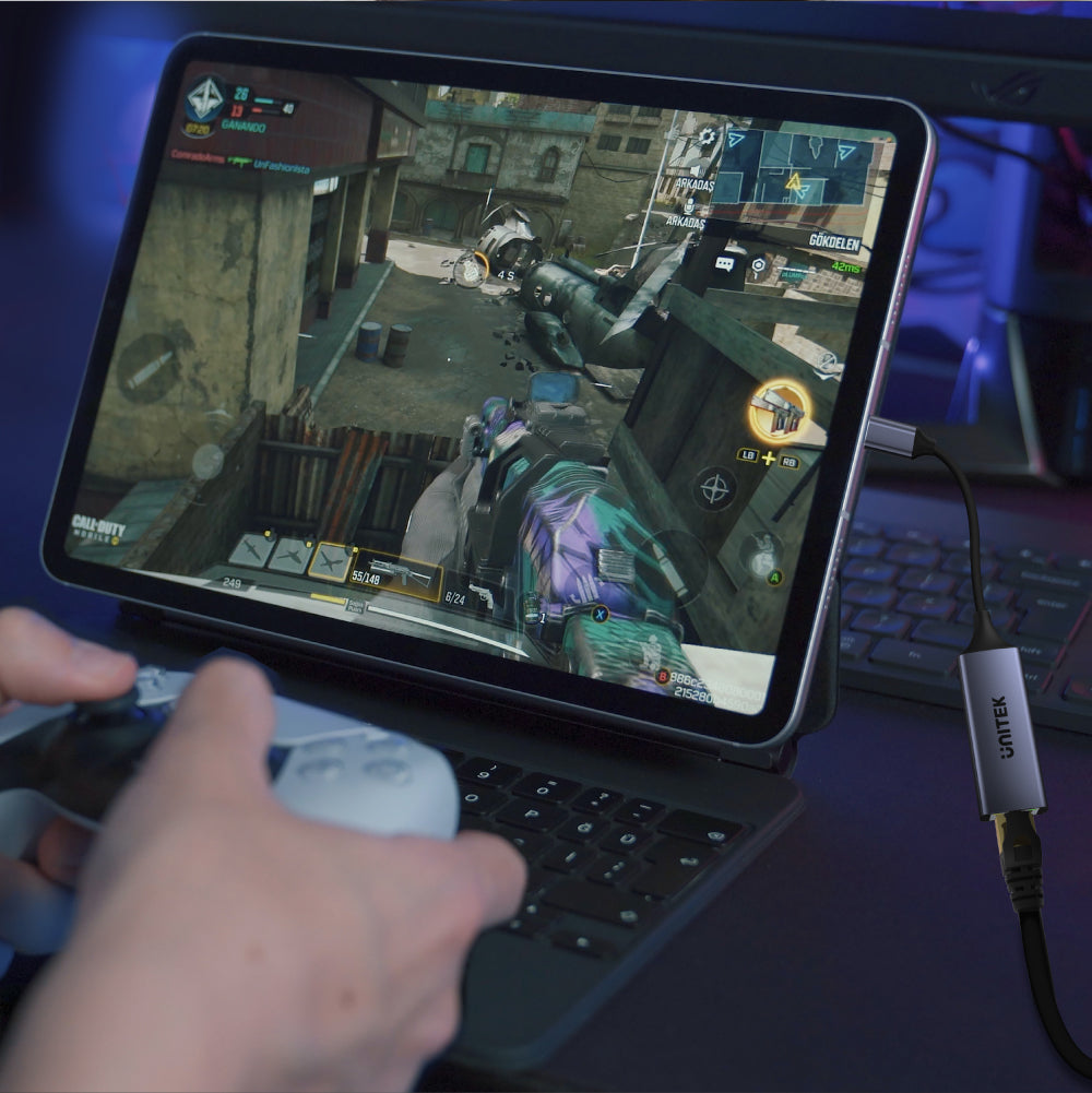 USB-C To Gigabit Ethernet Adapter With 100W Power Delivery