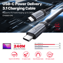 USB-C 240W Power Delivery 3.1 Charging Cable