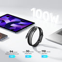 PD100W 2-in-1 USB-C Cable