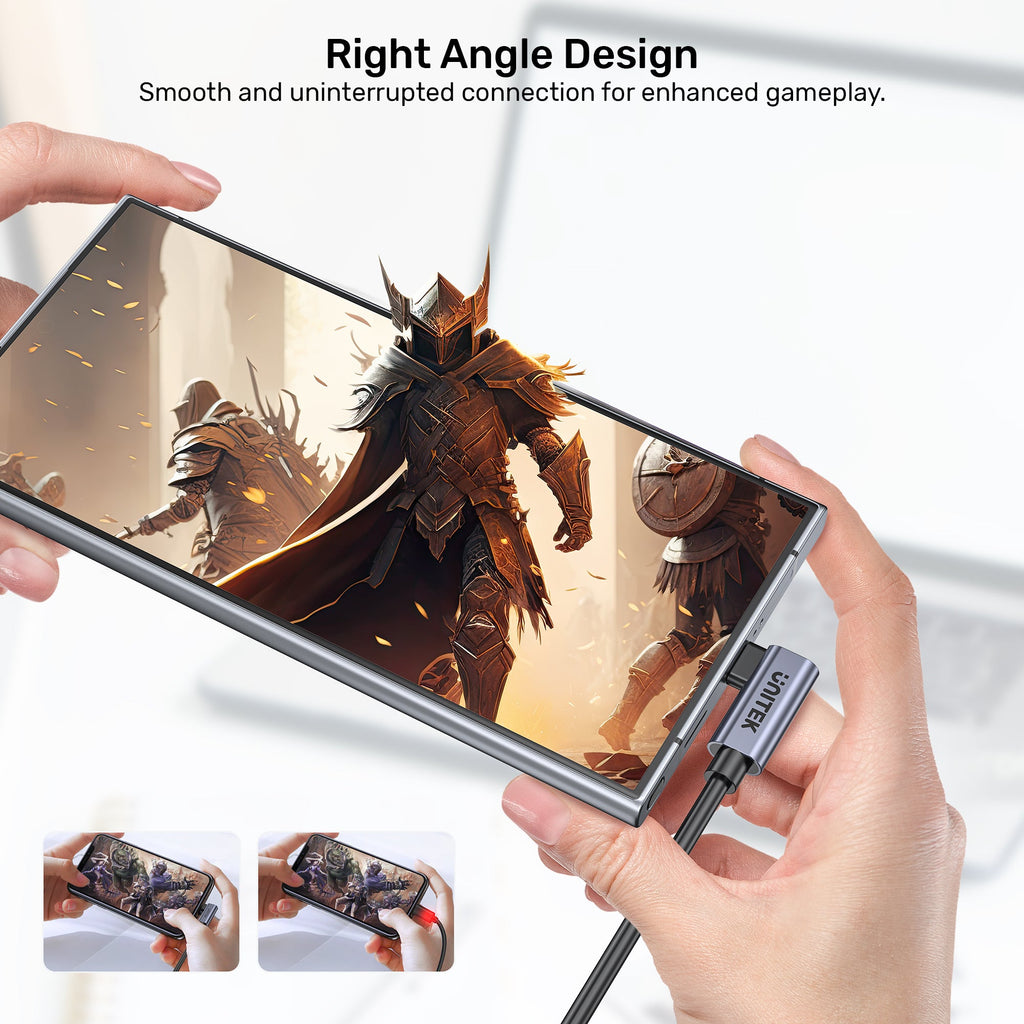 PD 100W USB-C Cable Dual 90 Degree