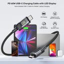 PD 60W USB-C Charging Cable with LED Display