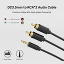 DC3.5mm to RCA*2 Audio Cable