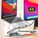 Laptop Stand with Detachable USB-C Hub