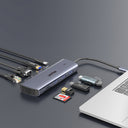 9-in-1 USB-C Hub with Dual Display, Dual Card Reader and 100W PD