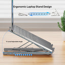 USB-C Foldable Laptop Stand with Docking Station