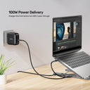 USB-C Foldable Laptop Stand with Docking Station
