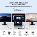 uHUB11+ USB-C DisplayLink 4K Docking Station