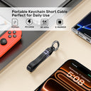 Full-Featured USB4 Keychain Cable with 240W PD
