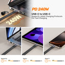 Full-Featured USB4 Keychain Cable with 240W PD