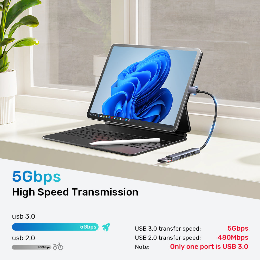 4-in-1 USB-A Hub