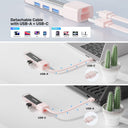 Bi-Directional Hub with Detachable Cable