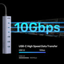 uHUB S7+ 7-in-1 USB-C Hub With 3 USB-C 10Gbps Ports and 4 USB-A 5 Gbps Ports