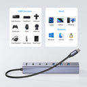 uHUB S7+ 7-in-1 USB-C Hub With 3 USB-C 10Gbps Ports and 4 USB-A 5 Gbps Ports