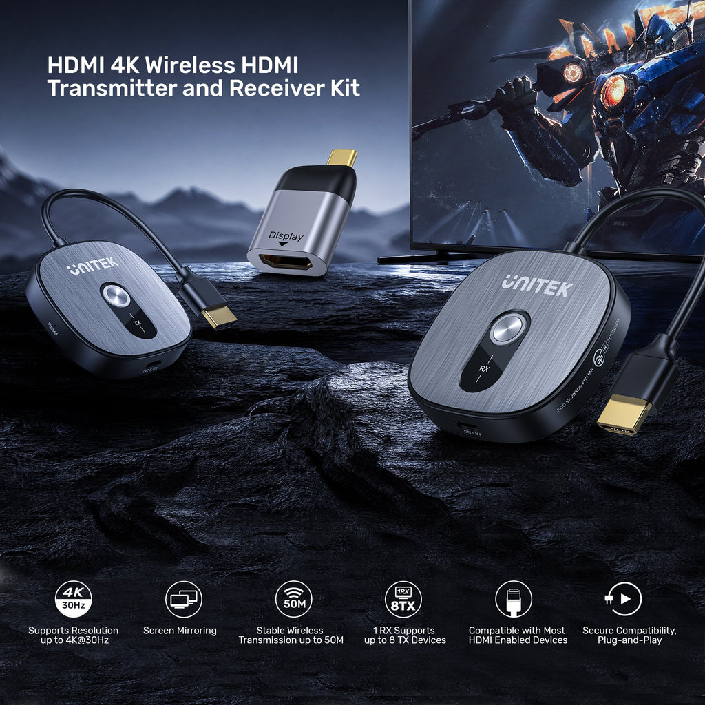 4K Wireless HDMI Transmitter and Receiver Kit