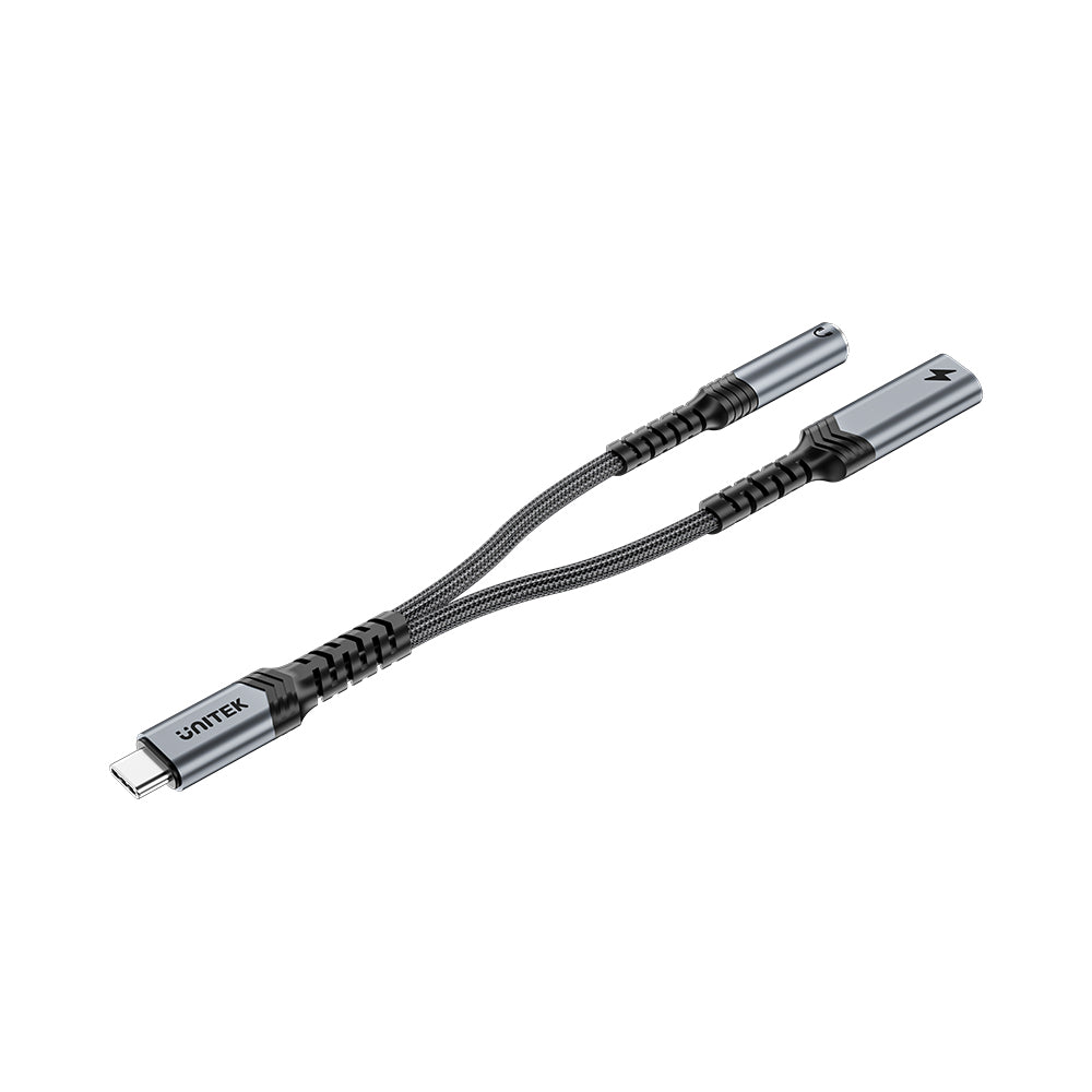 USB-C to 3.5mm Audio and PD Charging Adapter