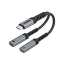 USB-C to USB-C Audio and PD Charging Adapter