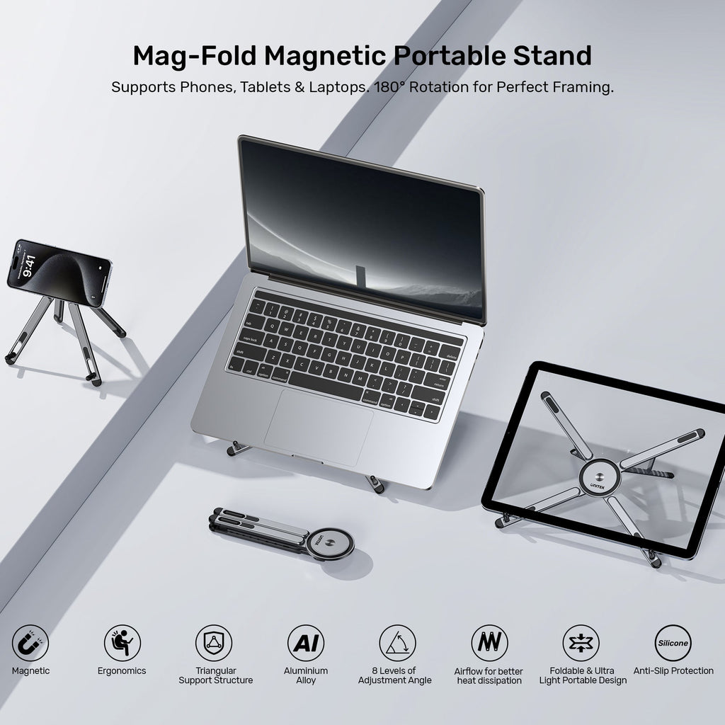 Mag-Fold Magnetic Portable Stand