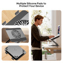 Adjustable Laptop Stand with Detachable Cooling Fan