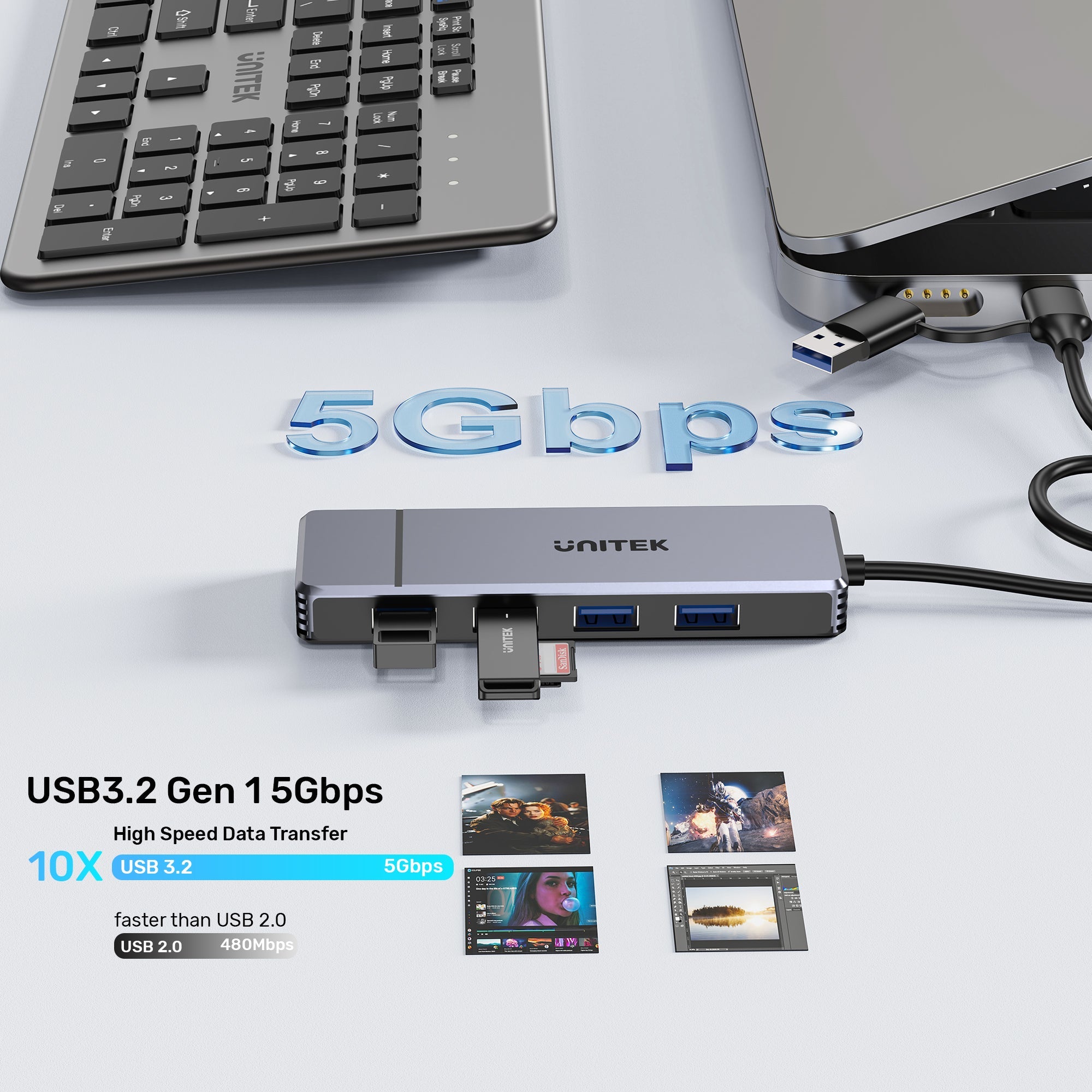 Omni Q4 4-in-1 USB Hub