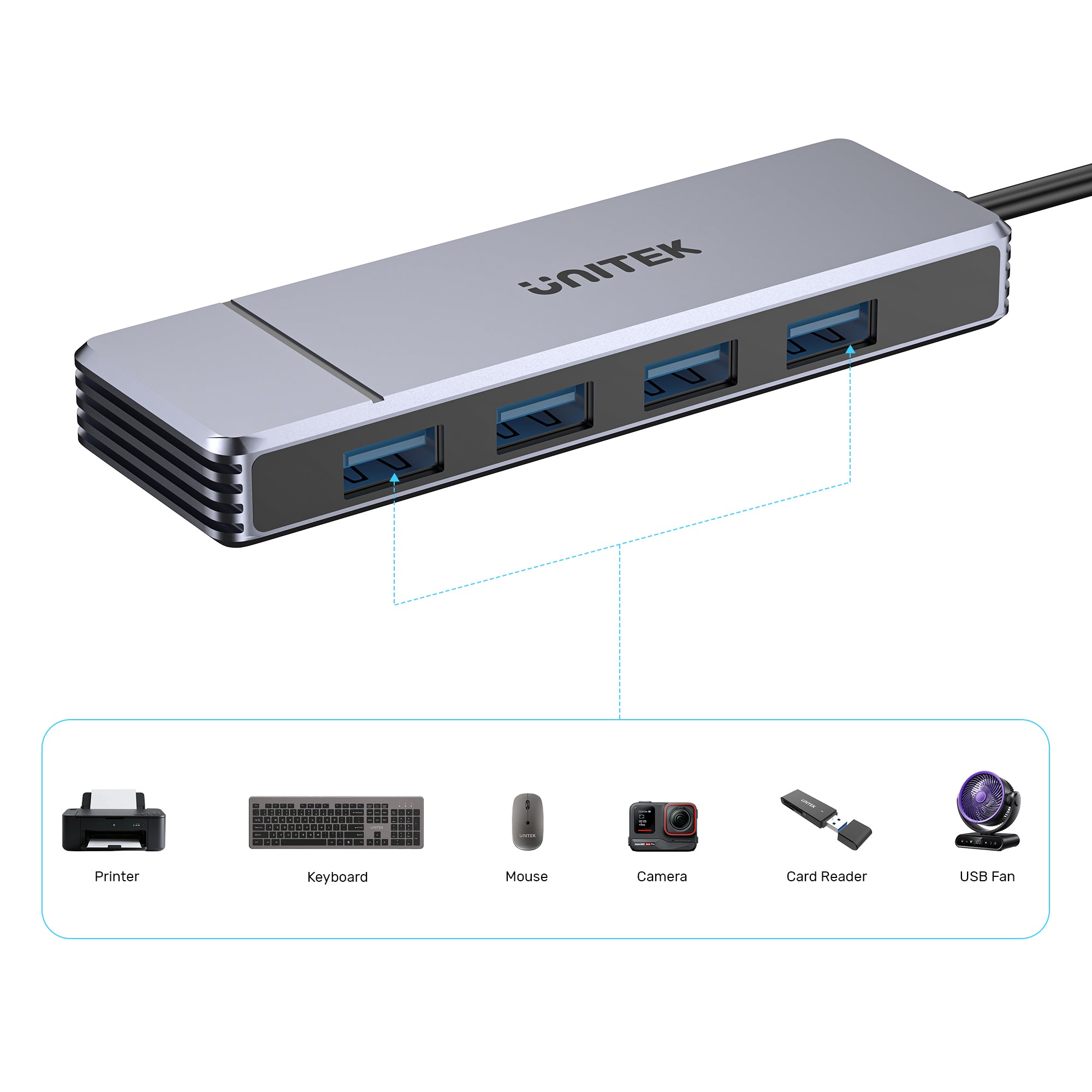 Omni Q4 4-in-1 USB Hub