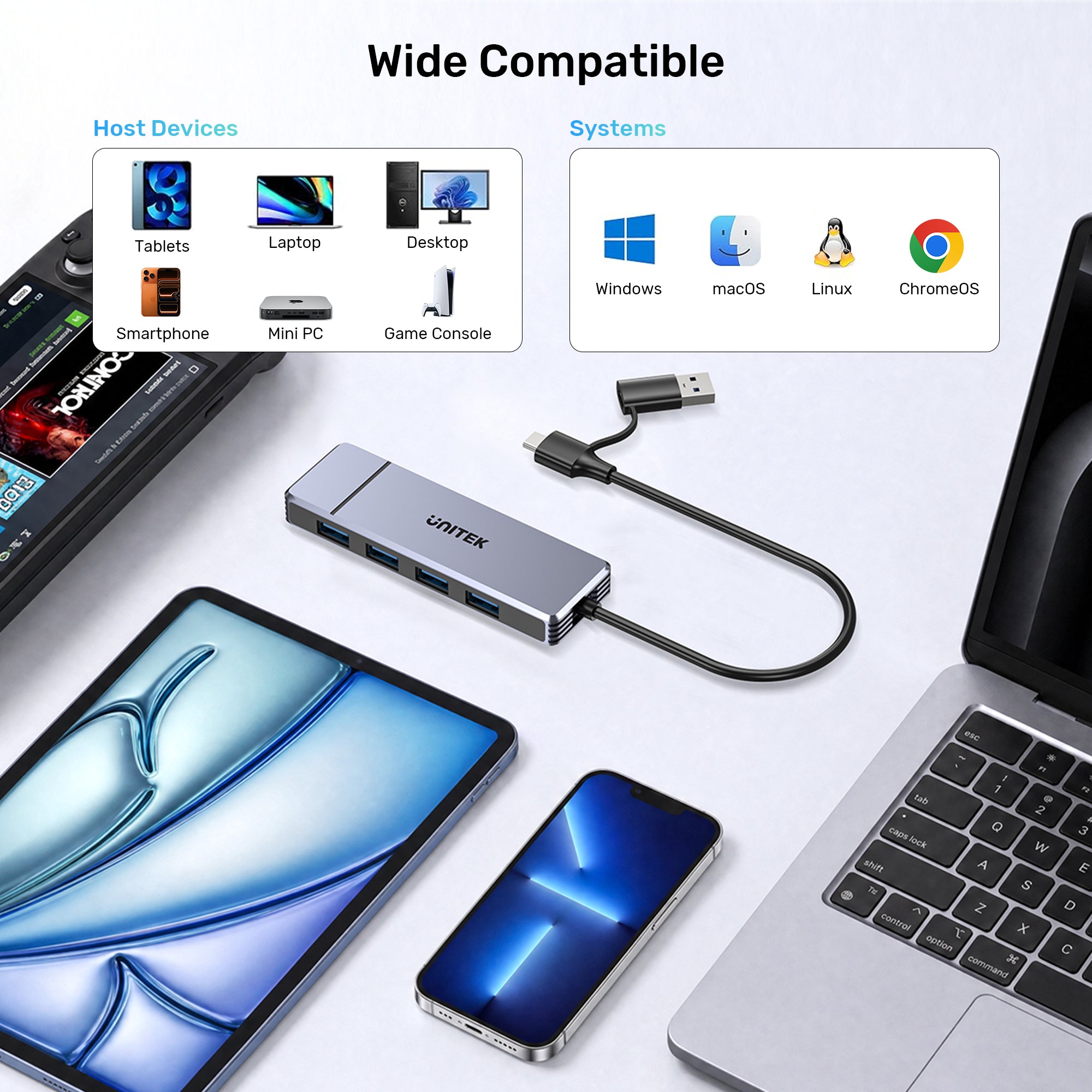 Omni Q4 4-in-1 USB Hub