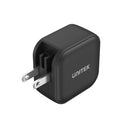TRAVEL TRI GaN 3 Ports 66W Charger with USB PD and QC 3.0 in Black (Travel Charger)