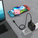 TRAVEL QUAD GaN 4 Ports 100W Charger with USB PD and QC 3.0 in Black (Travel Charger)