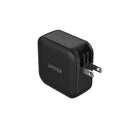 TRAVEL QUAD GaN 4 Ports 100W Charger with USB PD and QC 3.0 in Black (Travel Charger)
