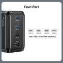 Rexo 100W 4-Port GaN Charger with Smart Display