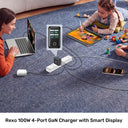 Rexo 100W 4-Port GaN Charger with Smart Display