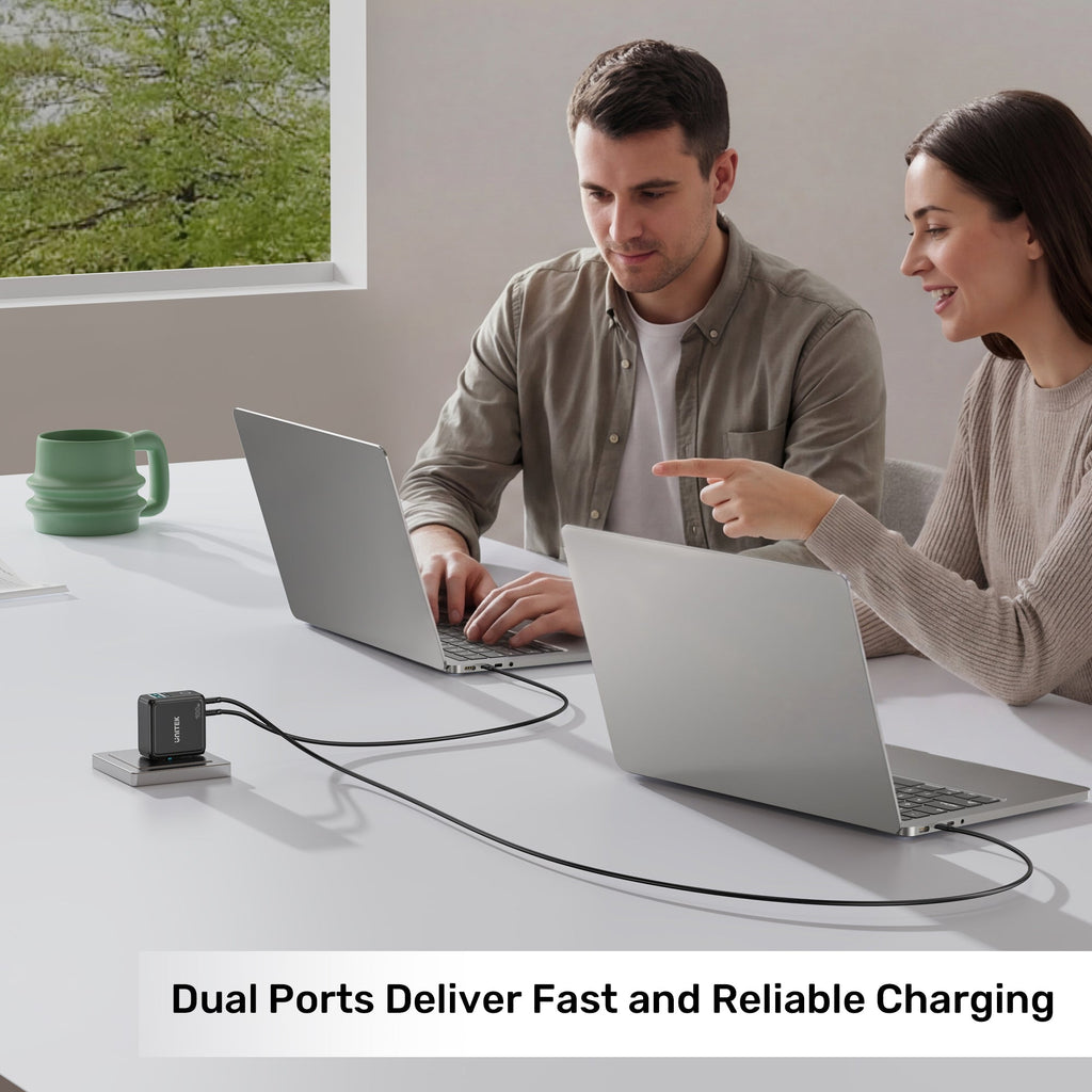 Rexo 100W 4-Port GaN Charger with Smart Display