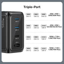 Rexo 140W 4-Port GaN Charger with Smart Display