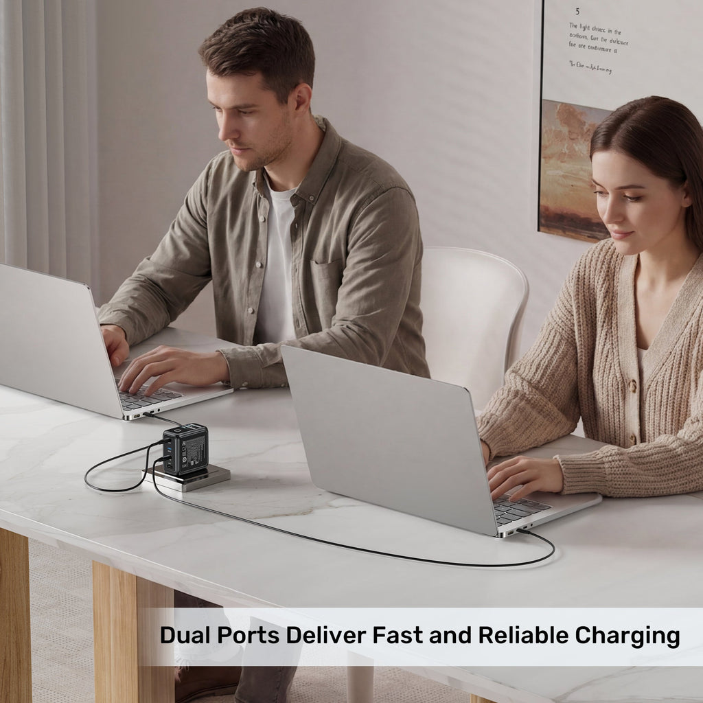 Rexo 140W 4-Port GaN Charger with Smart Display