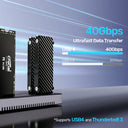 USB4 4-Bay M.2 SSD Docking Station
