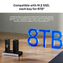 USB4 4-Bay M.2 SSD Docking Station