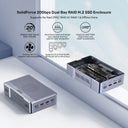 SolidForce 20Gbps Dual Bay RAID M.2 SSD Enclosure