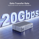 SolidForce 20Gbps Dual Bay RAID M.2 SSD Enclosure