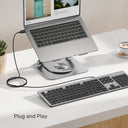 SlimTap Ultra Light Wired Keyboard with 104 keys