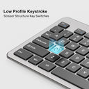 SlimTap Ultra Light Wired Keyboard with 104 keys