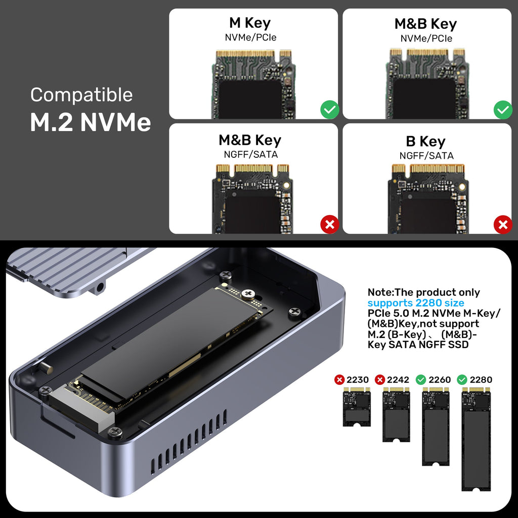 SolidForceReefer TurboCool+ 80Gbps M.2 SSD Enclosure with Intelligent Cooling Fan System